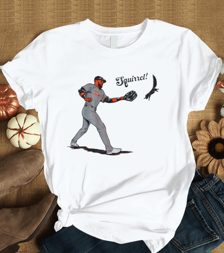 Tavares Squirrel Baltimore Orioles Baseball Moment Sports T-Shirt