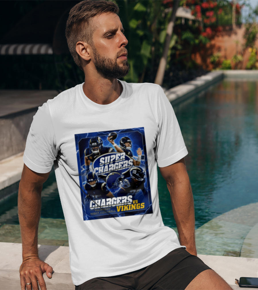 Super Chargers Vs Vikings Thursday Night Football 2025 T-Shirt