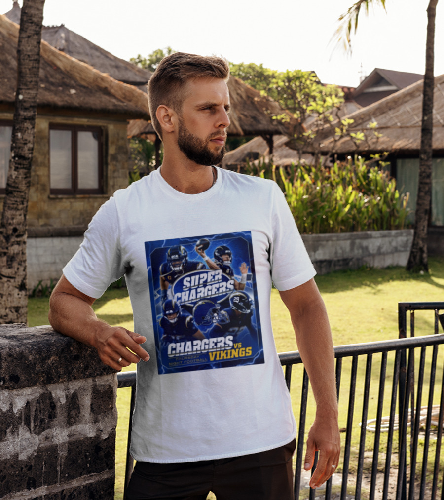 Super Chargers Vs Vikings Thursday Night Football 2025 T-Shirt
