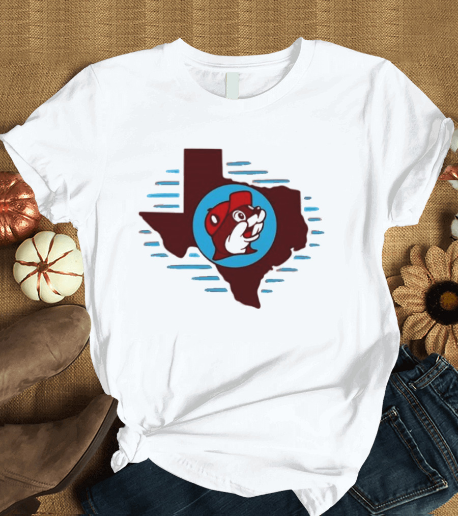 Buc Ees Texas Beaver Icon State Outline Trending T-Shirt