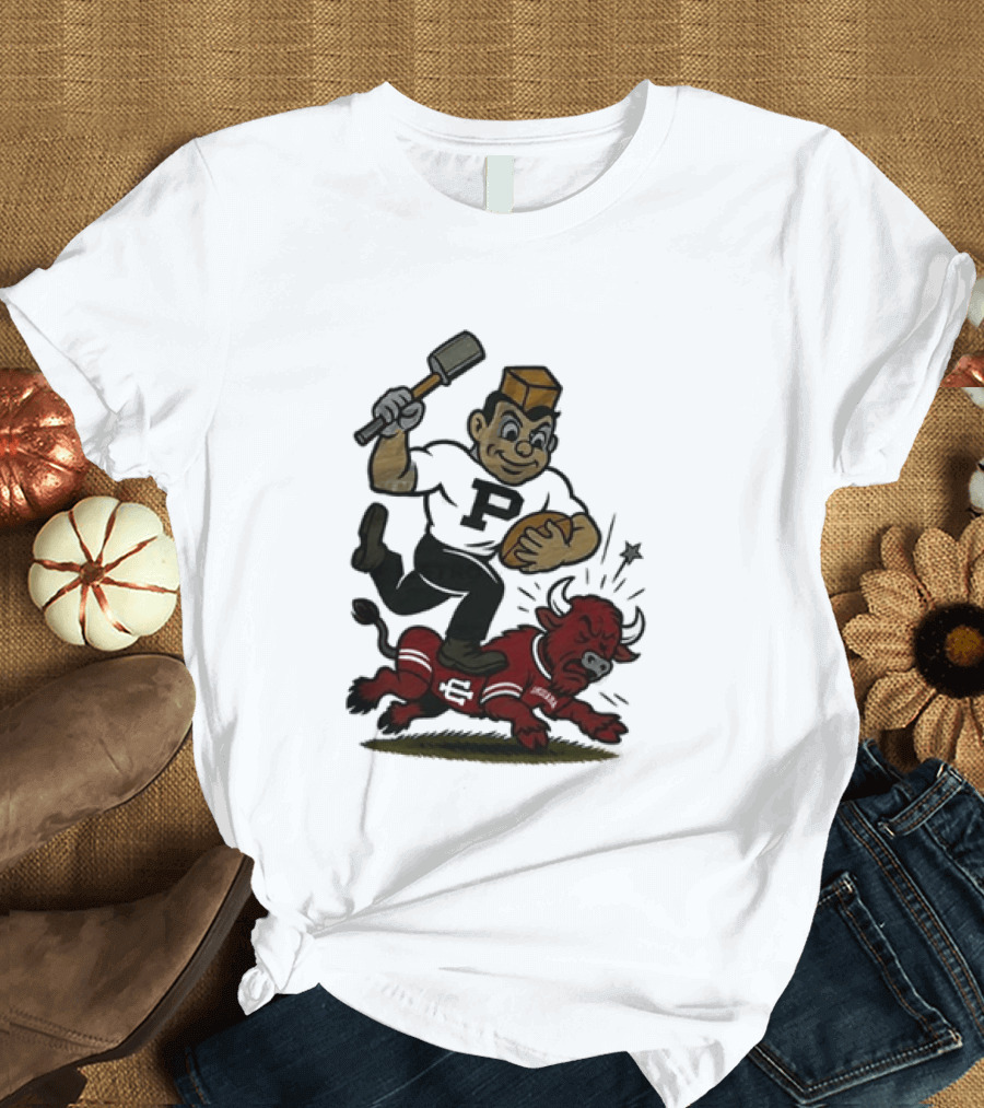 Purdue Boilermakers Crush Indiana Hoosiers NCAA Football Rivalry Victory T-Shirt