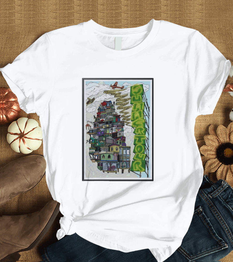 Phish Summer Tour 2025 With Signposts And Plane T-Shirt