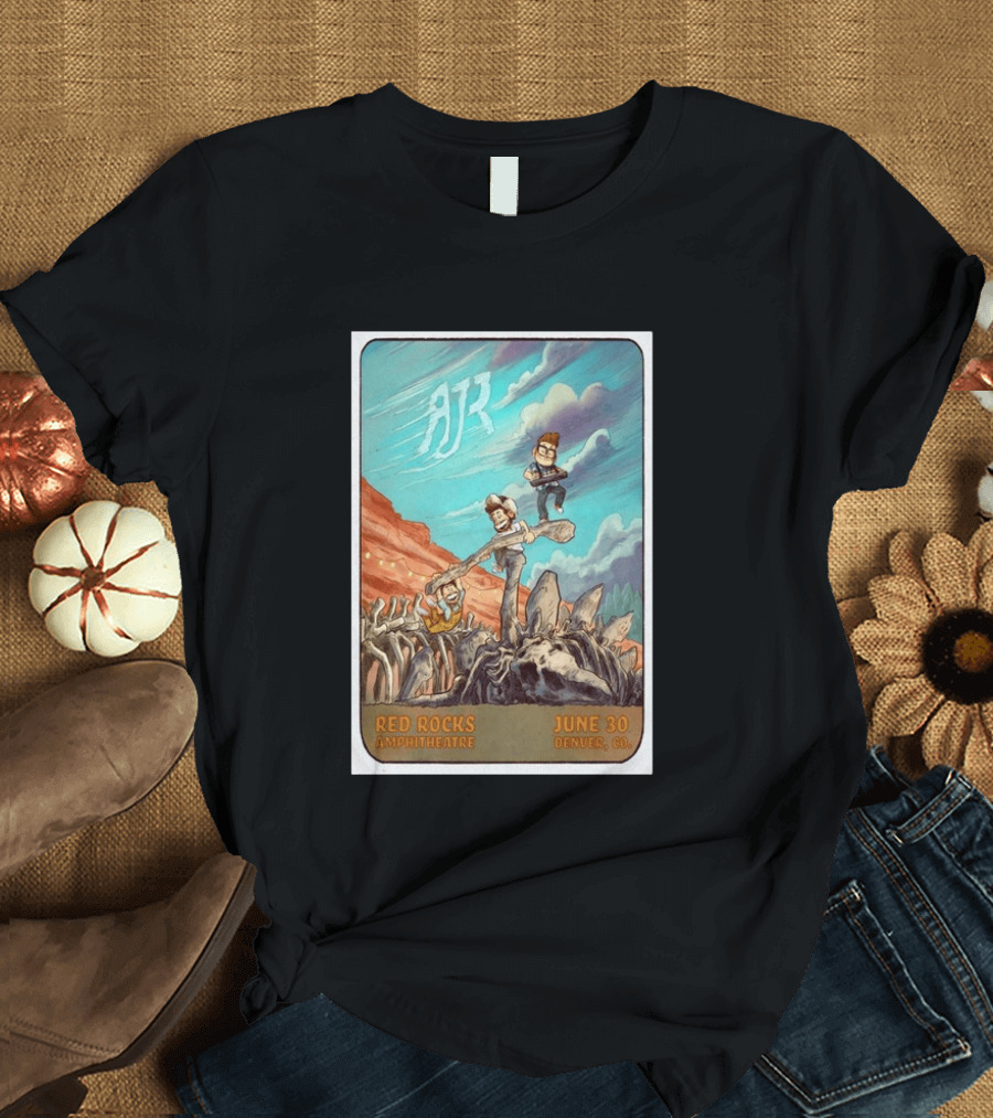 AJR Red Rocks Amphitheatre Denver June 30 2026 Morrison CO T-Shirt