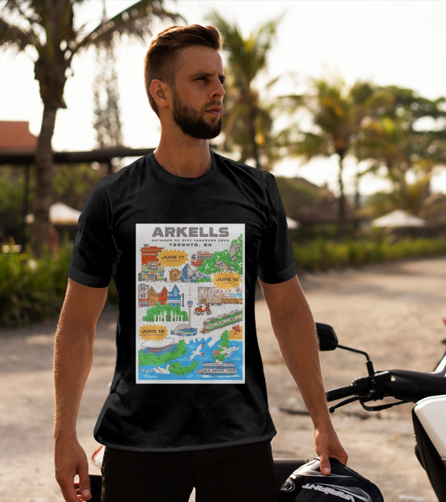 Arkells Between Us City Takeover 2026 Toronto ON June 17 18 19 Lee Palace History Roy Thomson Hall Venue Dates Streetcar CN Tower Green Spaces T-Shirt