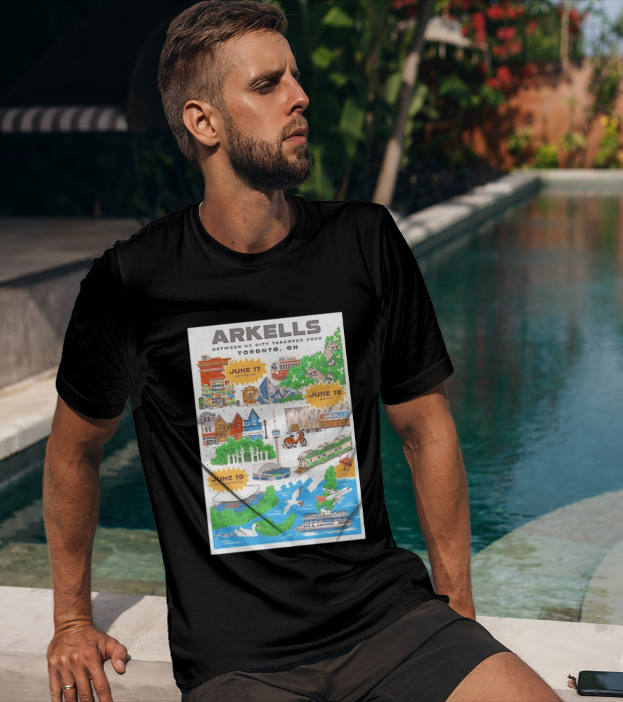 Arkells Between Us City Takeover 2026 Toronto ON June 17 18 19 Lee Palace History Roy Thomson Hall Venue Dates Streetcar CN Tower Green Spaces T-Shirt
