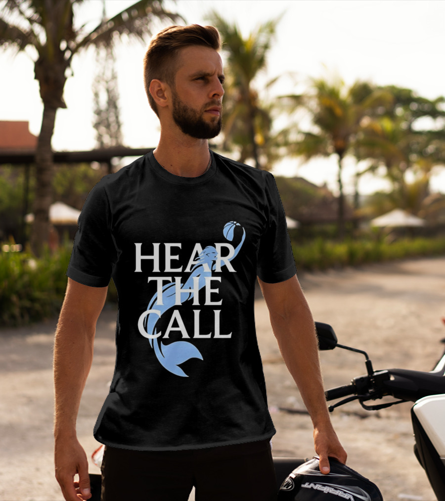 Hear The Call Mermaid Basketball Sports T-Shirt