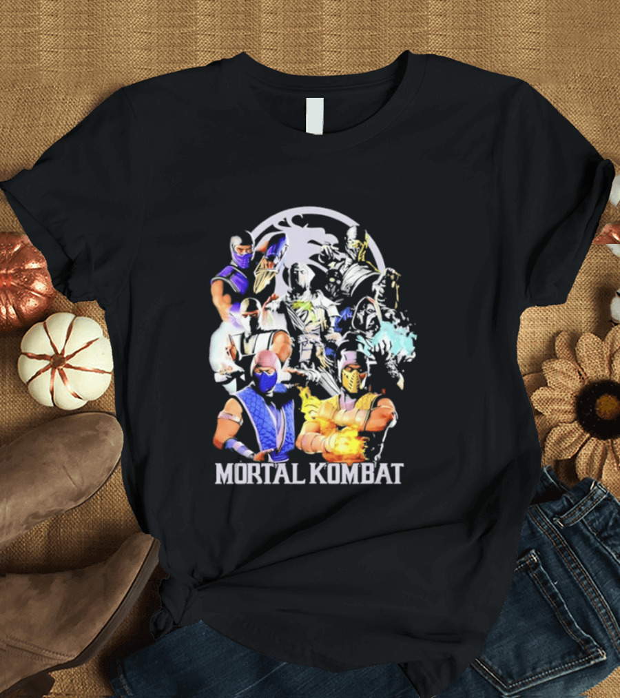 Mortal Kombat Sub Zero Ninja Characters Group T-Shirt