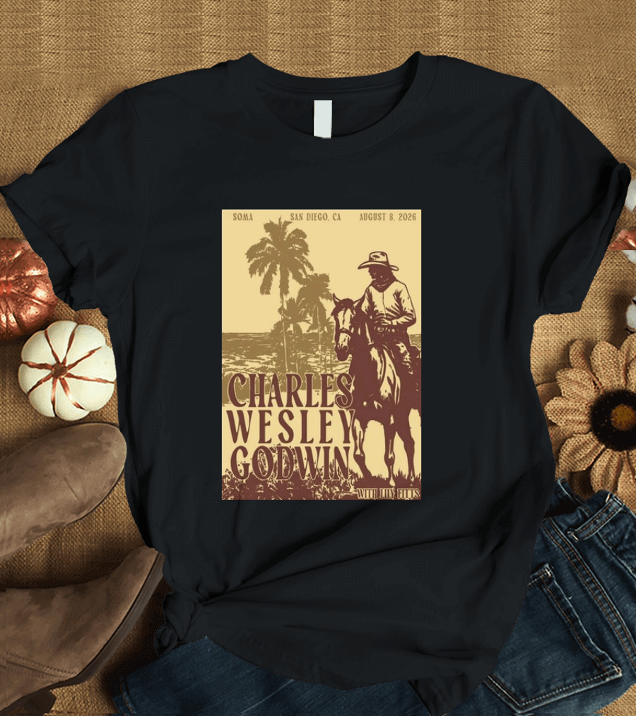 SOMA San Diego CA August 8 2026 Charles Wesley Godwin With Lilly Hiatt T-Shirt