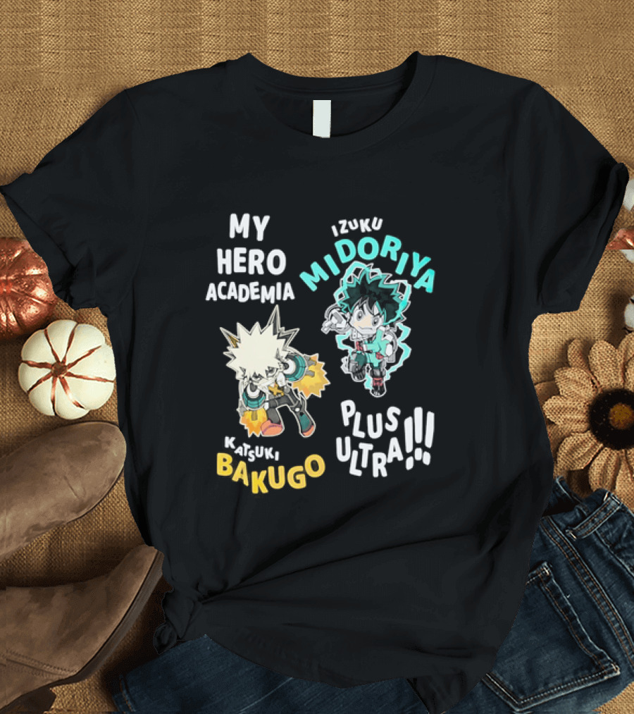 My Hero Academia Izuku Midoriya Katsuki Bakugo Plus Ultra T-Shirt