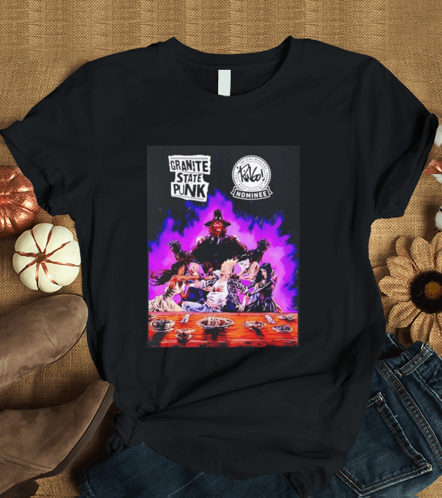 Granite State Punk Mike Wieringo Comic Book Industry Awards Nominee Vibrant Comic T-Shirt