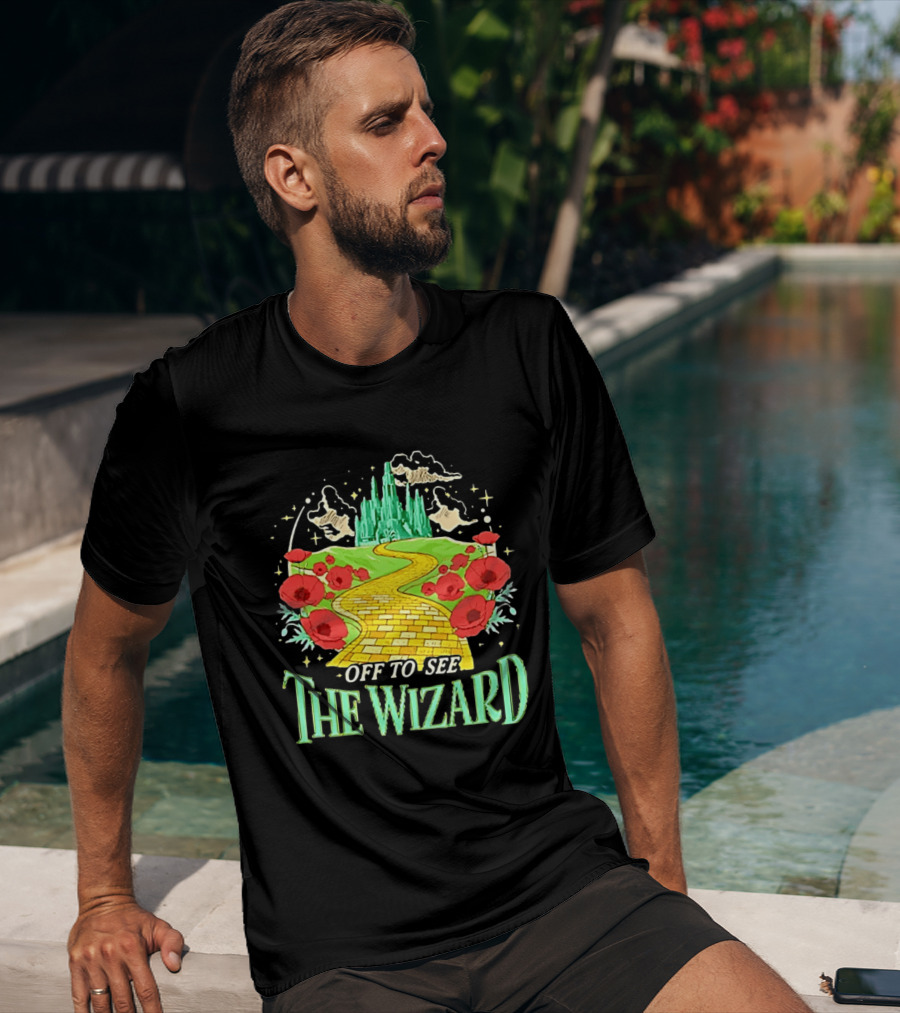 Off To See The Wizard Yellow Brick Road Fantasy Longsleeve T-Shirt