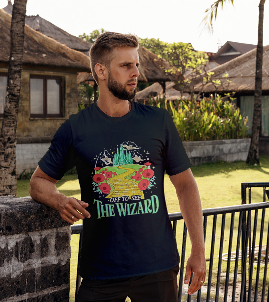 Off To See The Wizard Yellow Brick Road Fantasy Longsleeve T-Shirt