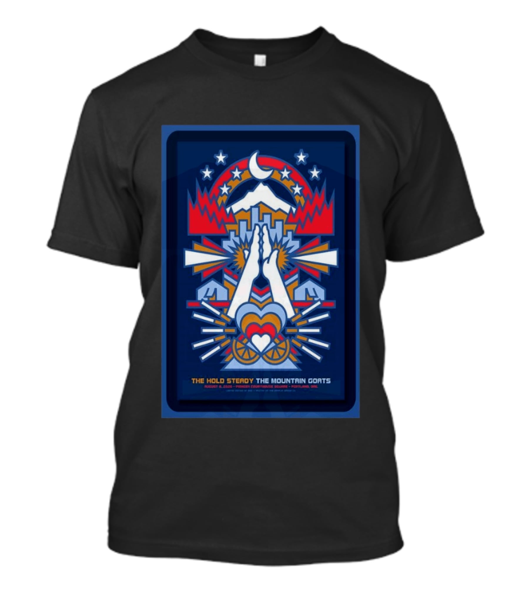 The Hold Steady The Mountain Goats August 8 2026 Portland Oregon Concert T-Shirt