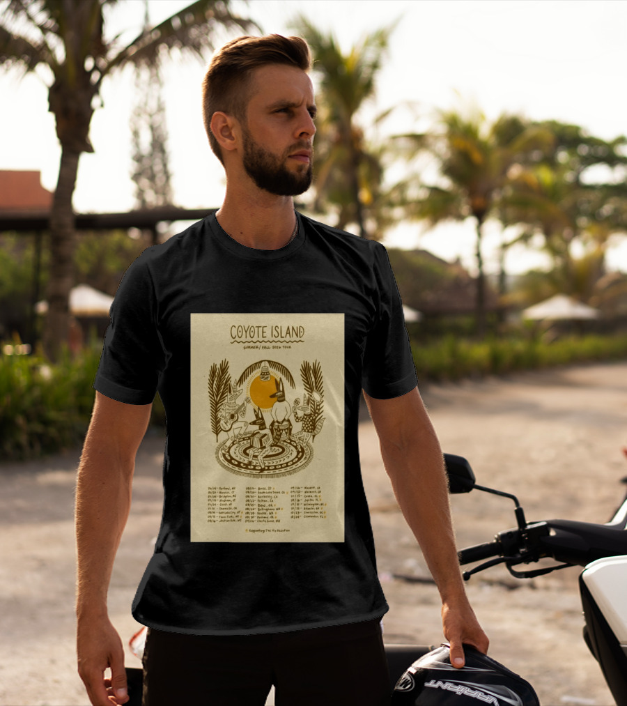 Coyote Island Summer Fall 2026 Tour Portland Boise Berkeley Petaluma T-Shirt