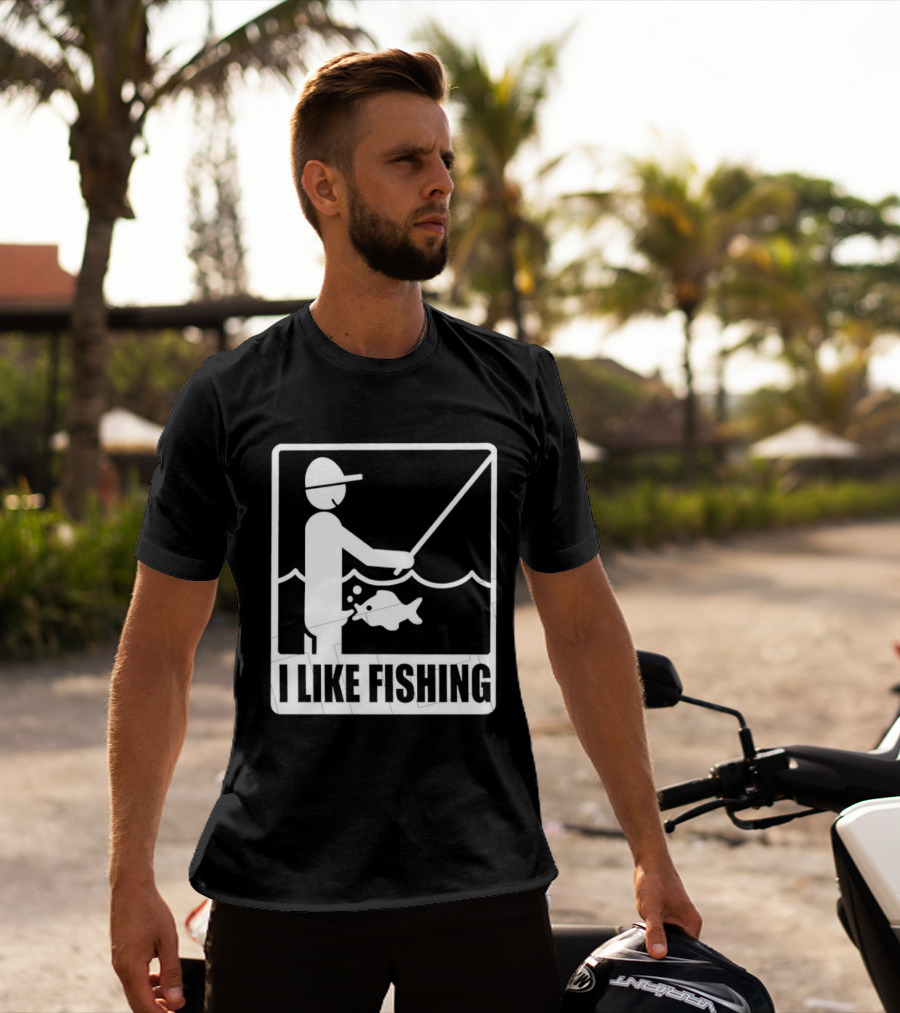 I Like Fishing Fisherman Angler Catching Fish T-Shirt