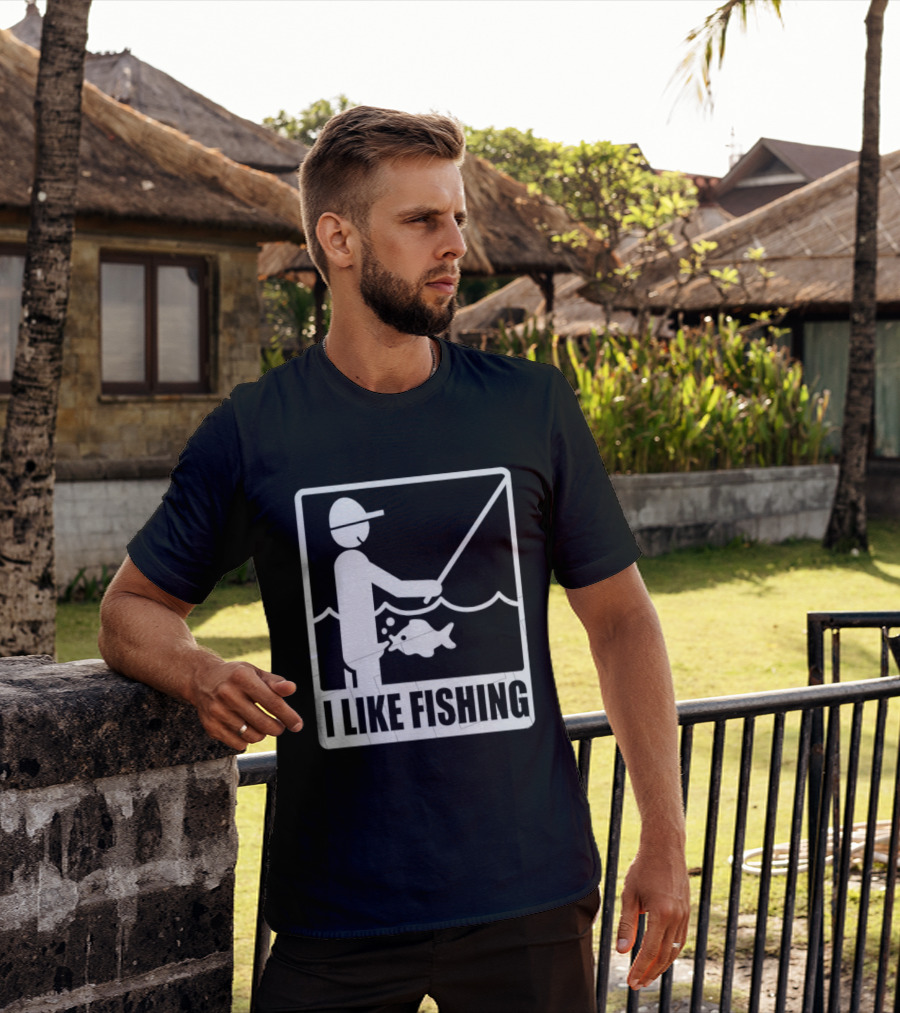 I Like Fishing Fisherman Angler Catching Fish T-Shirt