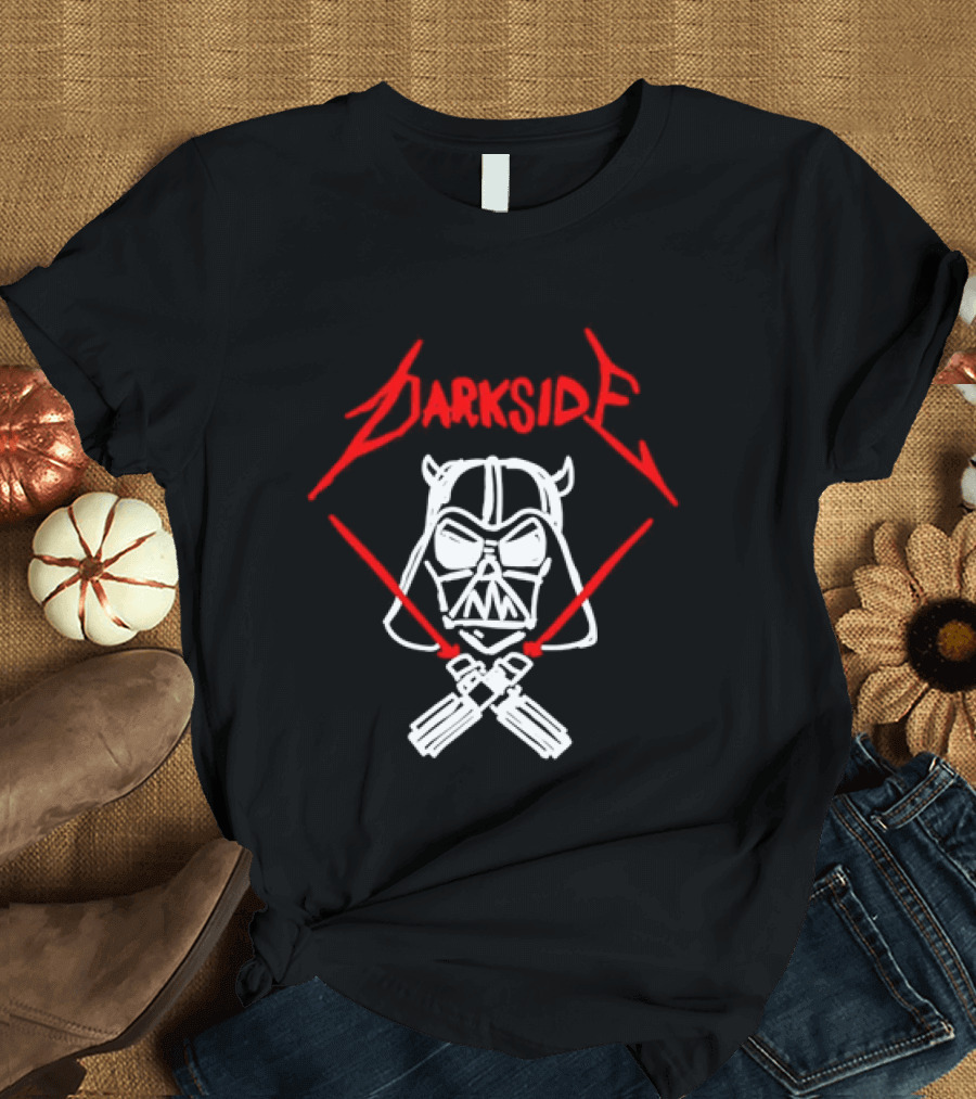 Darth Vader Join The Dark Side Metal Crossover Darkside Zwrocle Lightsabers T-Shirt
