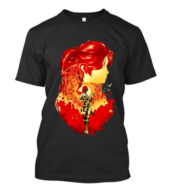 Paintress Expeditioner Red Haired Warrior Emblem 33 Discovery T-Shirt