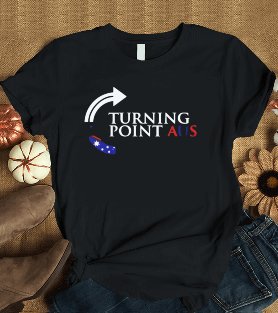 Turning Point AUS Boomerang Arrow Flag T-Shirt