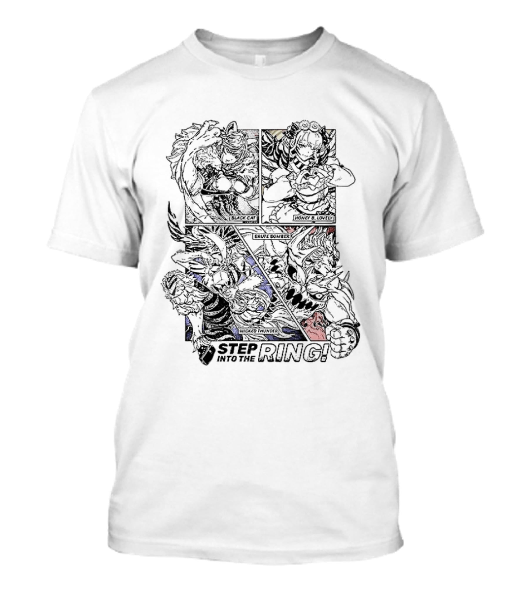 Classic Step Into The Ring Street Fighter Ken Vs Ryu Showdown T-Shirt
