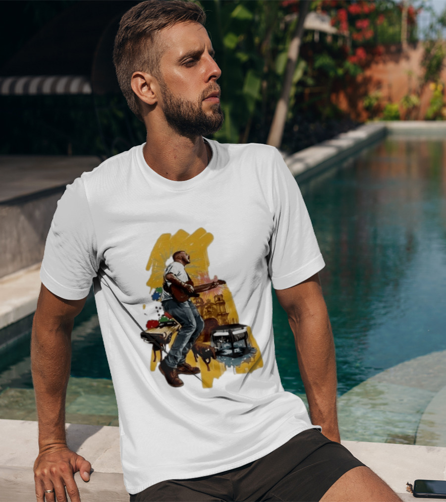 Zach Bryan Salt Lake City Utah August 7 2026 Tour Guitar Performance T-Shirt