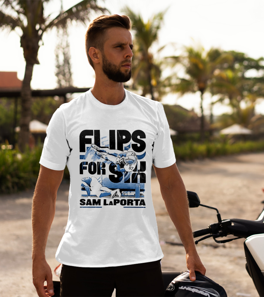 Sam Laporta Flips For Six Detroit Football T-Shirt