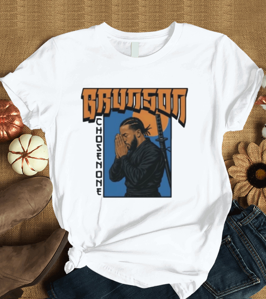 Brunson Chosen One Samurai Style Meditation And Sword T-Shirt