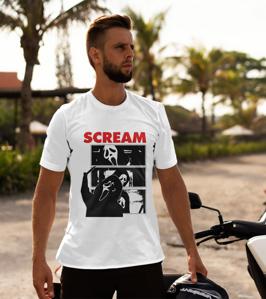 Scream Ghostface Slasher Horror Movie 90s T-Shirt