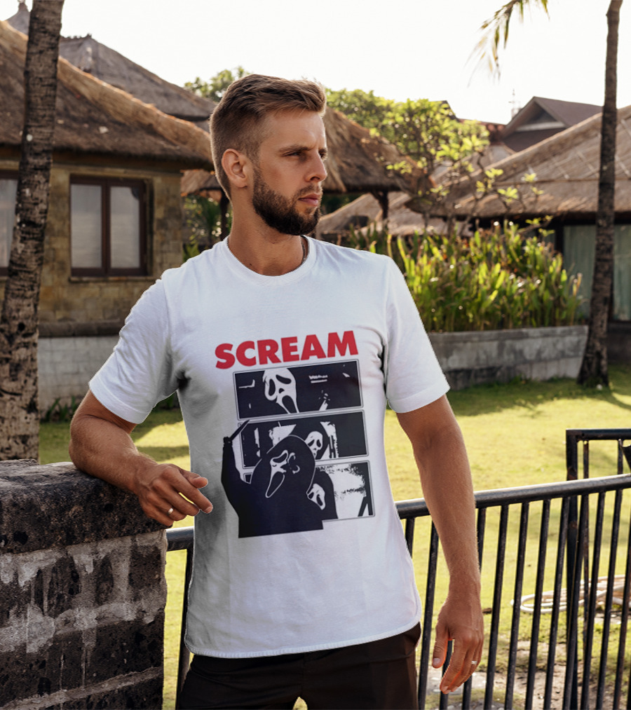 Scream Ghostface Slasher Horror Movie 90s T-Shirt