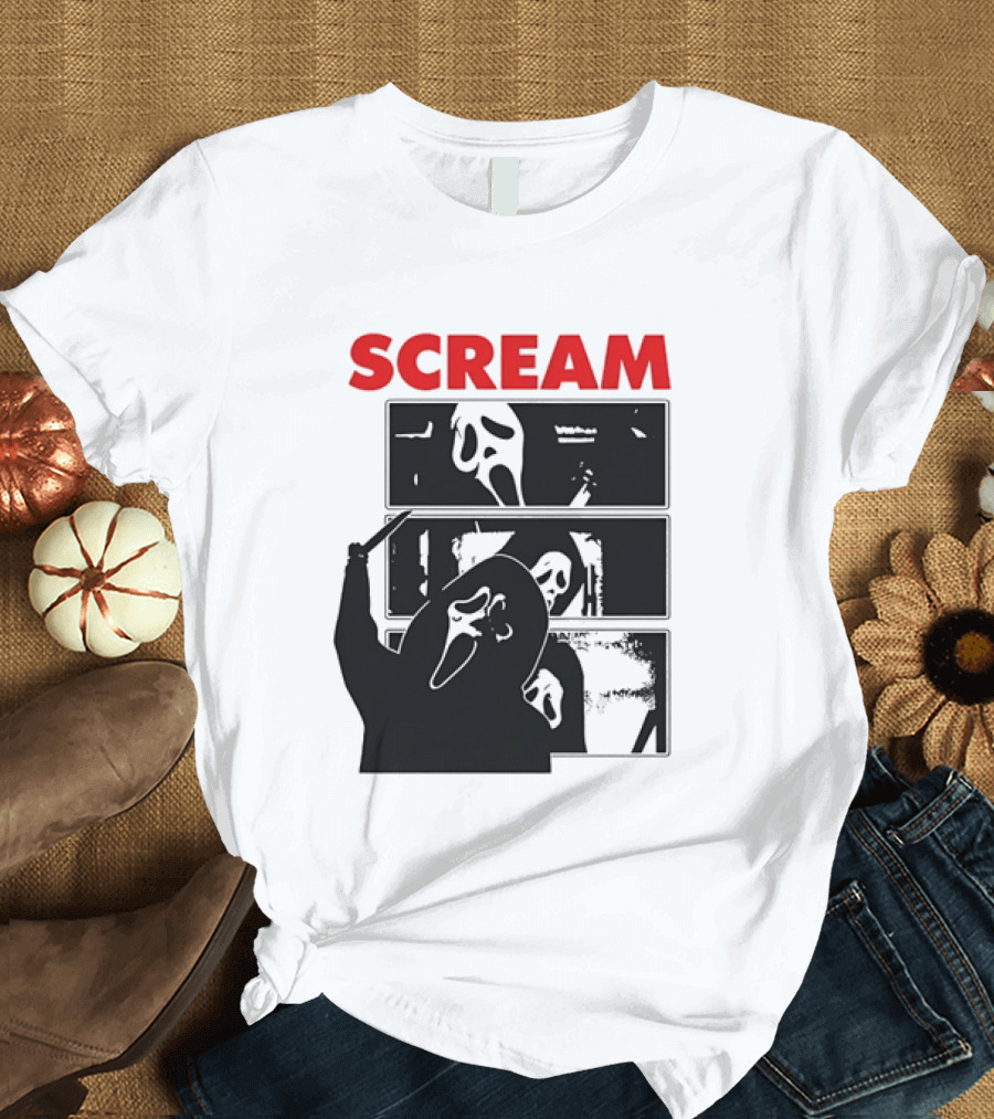 Scream Ghostface Slasher Horror Movie 90s T-Shirt