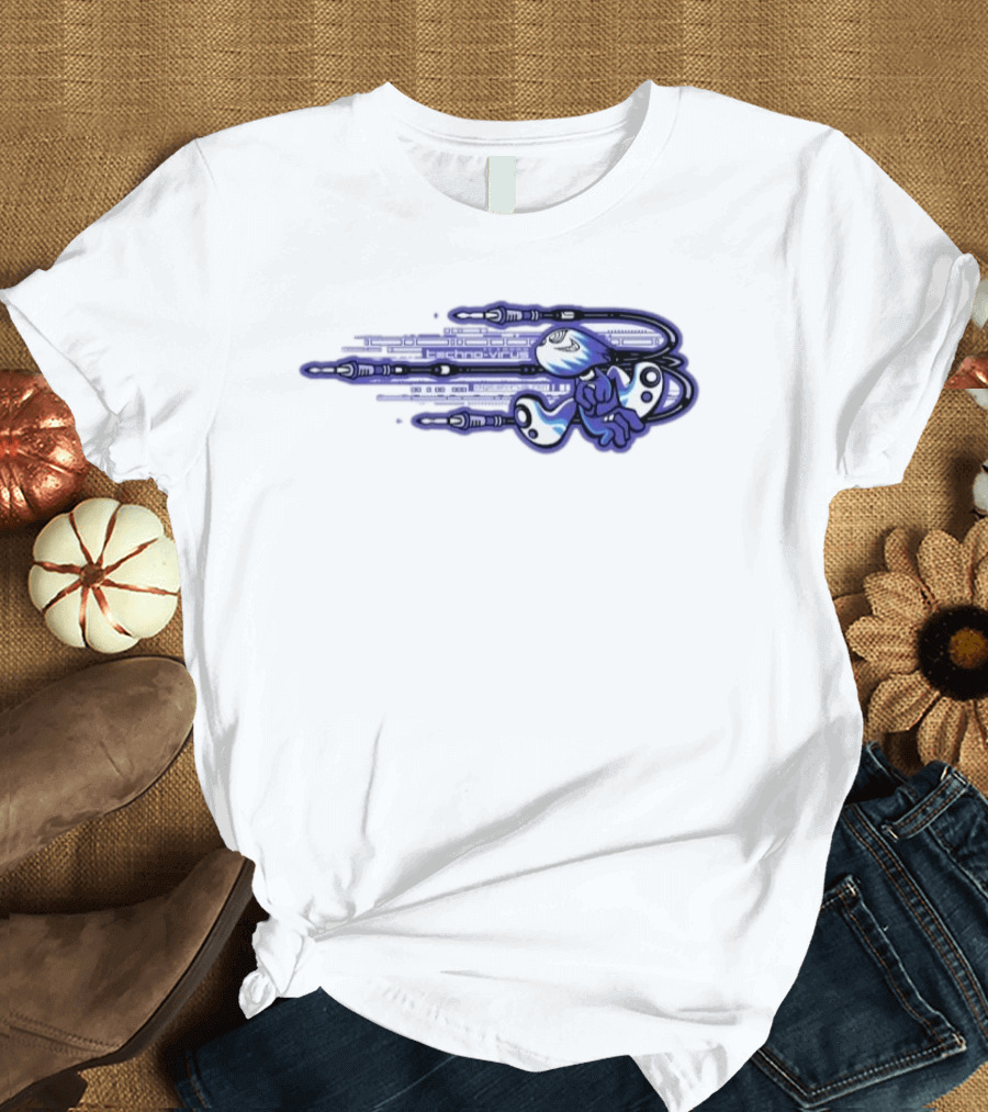 Techno Virus Digitalvirus No1 Cyber Character With Circuit T-Shirt