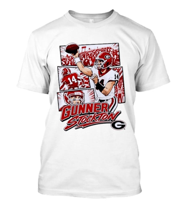 Gunner Stockton Georgia Bulldogs Football Player 14 T-Shirt