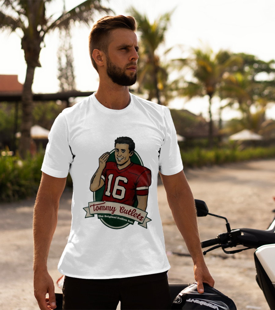 Tommy DeVito 16 Football Jersey Tommy Cutlets The Original Italian Sub T-Shirt