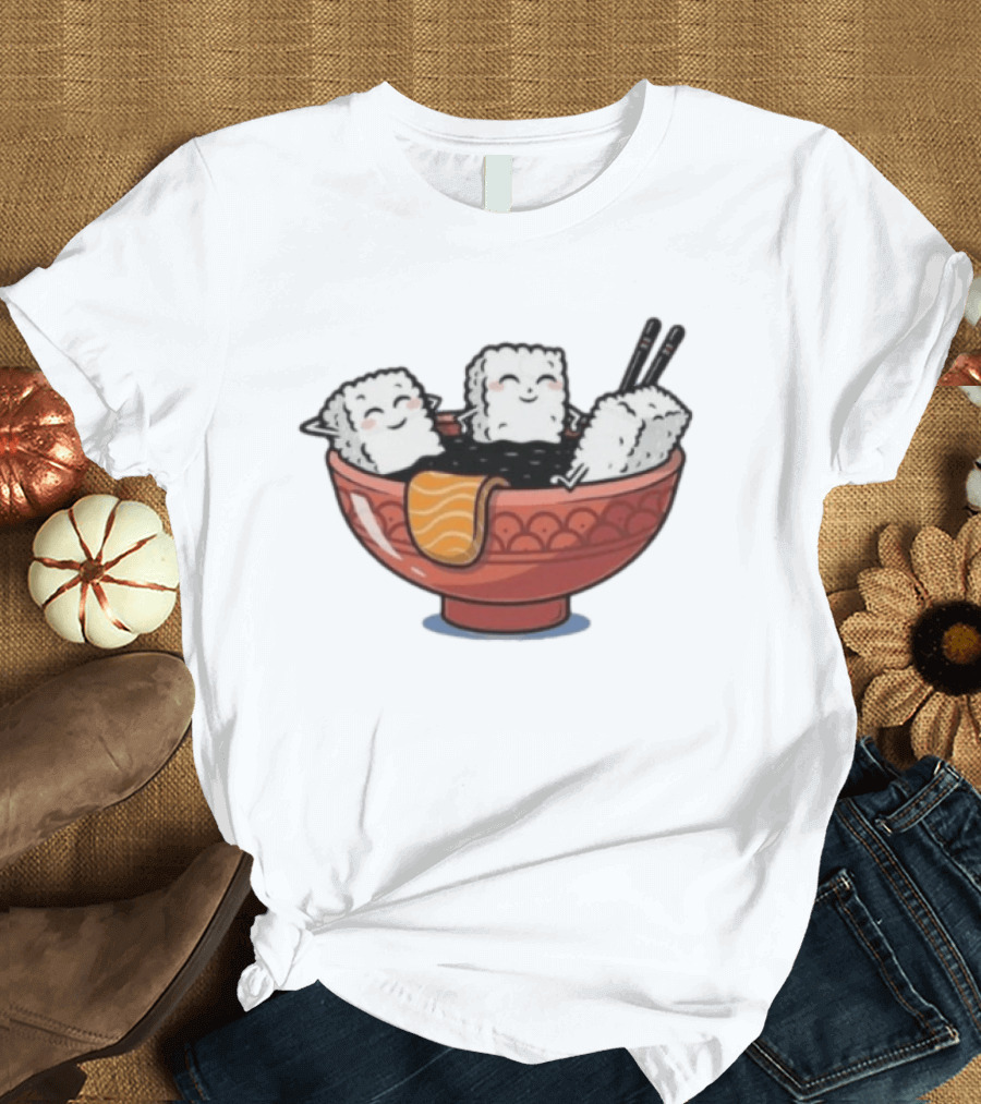 Original Sushi Relax Soaking In Soy Sauce Bowl T-Shirt