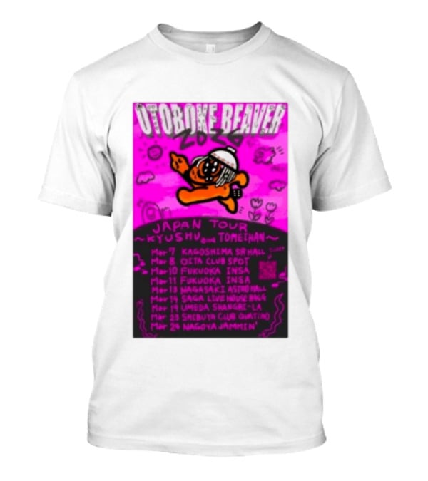 Otoboke Beaver Japan Tour 2026 Kyushu Tomiehan Kagoshima Oita Fukuoka Nagasaki Saga Umeda Shibuya Nagoya T-Shirt