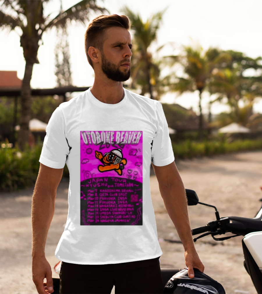 Otoboke Beaver Japan Tour 2026 Kyushu Tomiehan Kagoshima Oita Fukuoka Nagasaki Saga Umeda Shibuya Nagoya T-Shirt