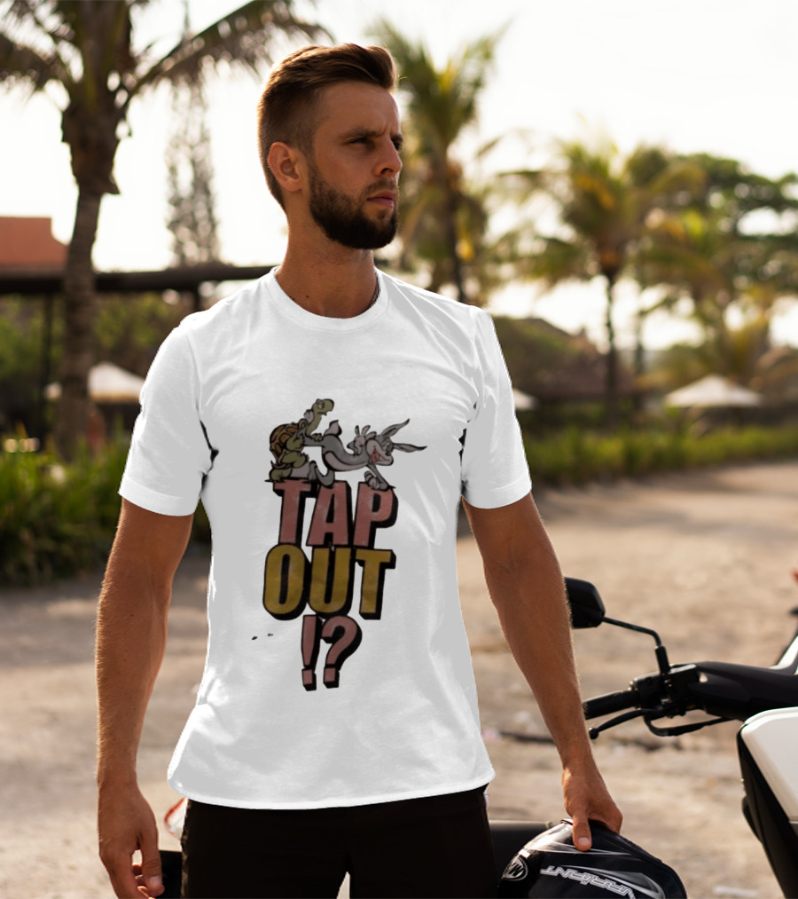 Turtle And Rabbit Tap Out Wrestling Match Showdown T-Shirt