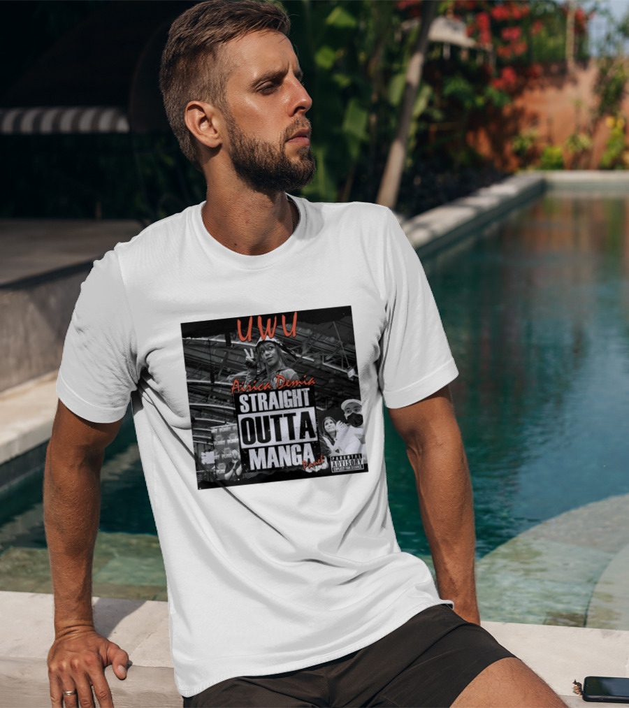 UWU Airica Demia Straight Outta Manga Panel Parental Explicit Fan Service T-Shirt