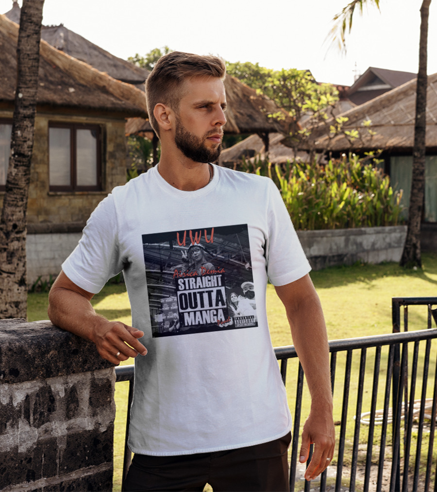 UWU Airica Demia Straight Outta Manga Panel Parental Explicit Fan Service T-Shirt