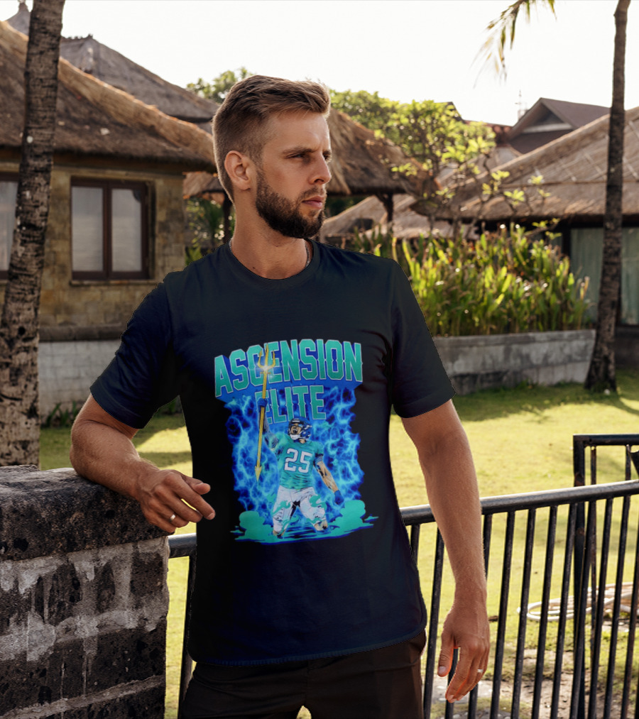 Ascension Elite 25 Football Player Trident Lightning Energy T-Shirt