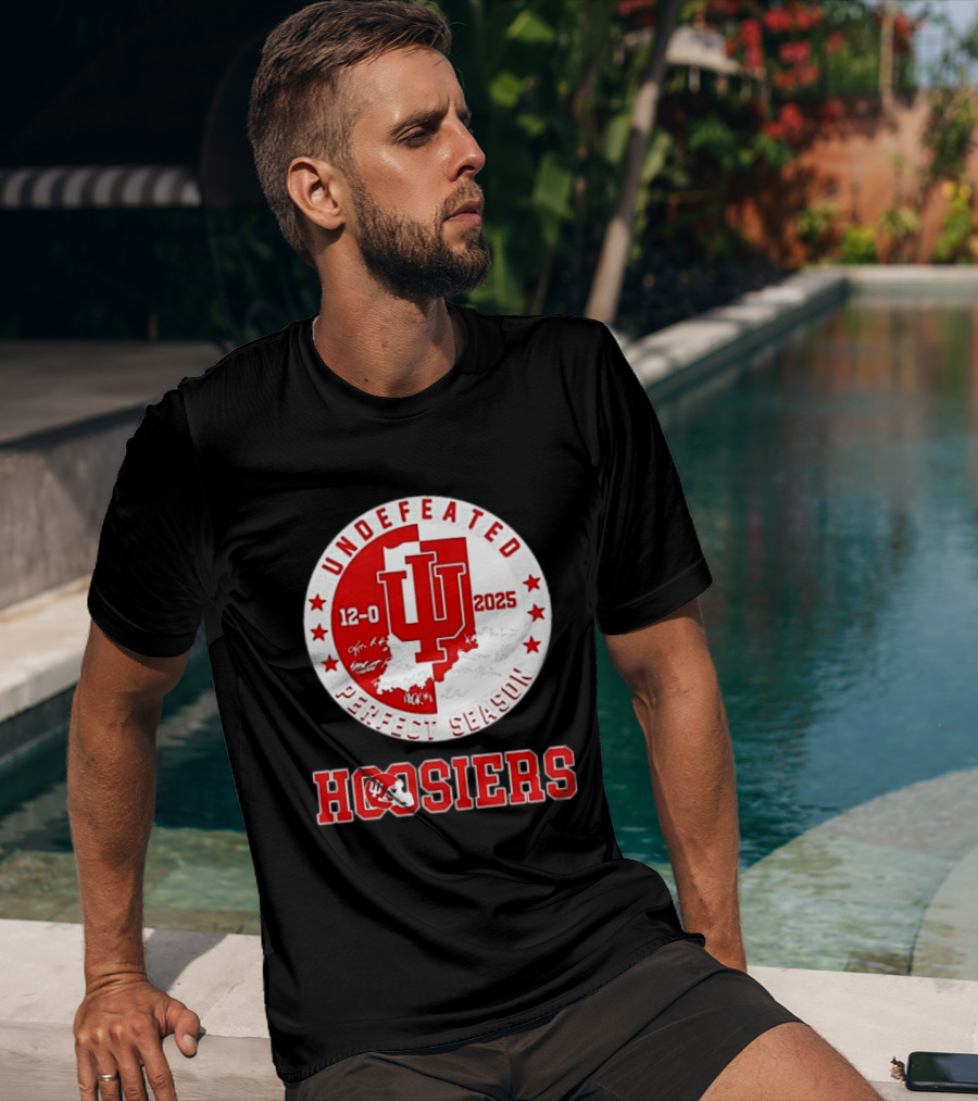 Indiana Hoosiers 12 0 Undefeated 2025 Perfect Season T-Shirt