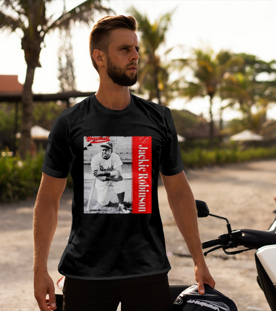 Jackie Robinson Brooklyn Dodgers MLB Baseball Legend T-Shirt