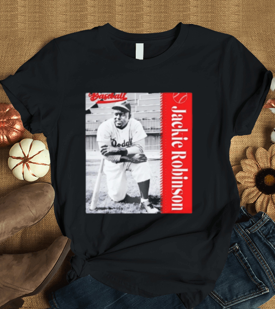 Jackie Robinson Brooklyn Dodgers MLB Baseball Legend T-Shirt