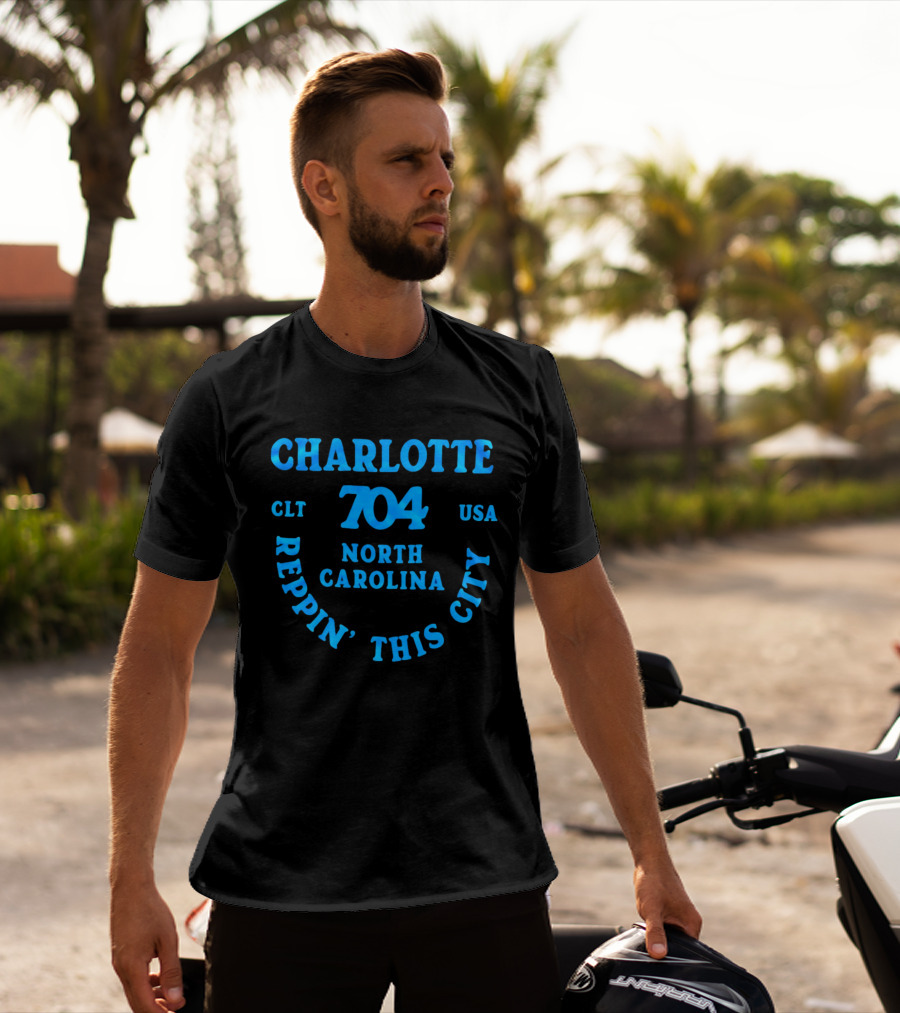 Charlotte 704 Clt Usa North Carolina Reppin' This City T-Shirt