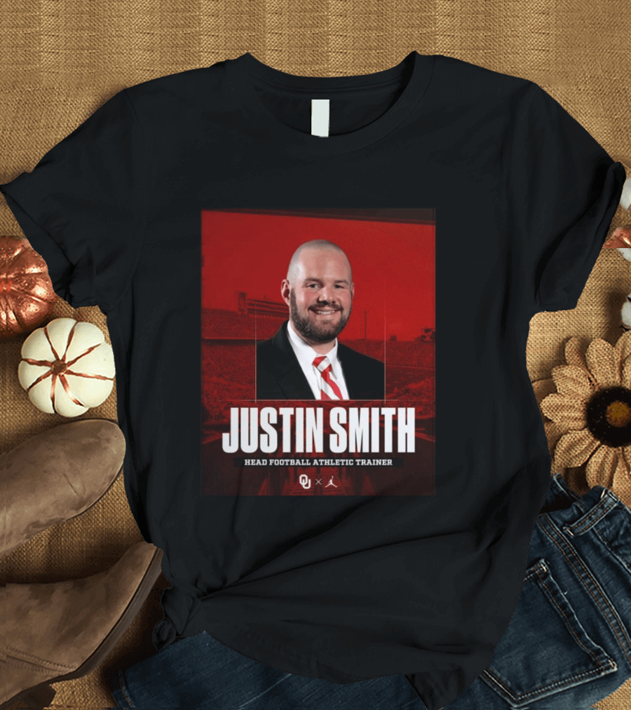 Justin Smith Oklahoma Head Football Athletic Trainer OU T-Shirt