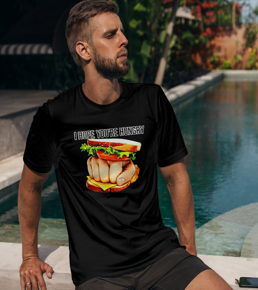 I Hope You're Hungry Knuckle Sandwich Meme T-Shirt