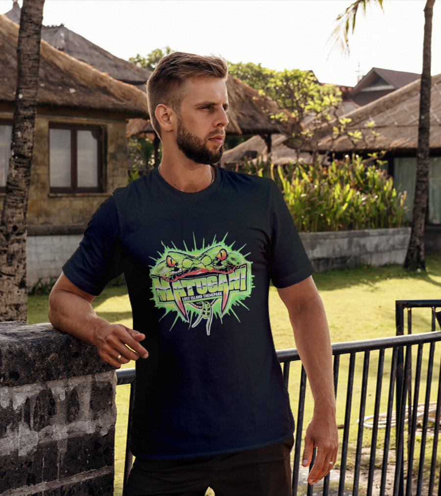 Matugani Snake Roller Lost Island Themepark Adventure T-Shirt