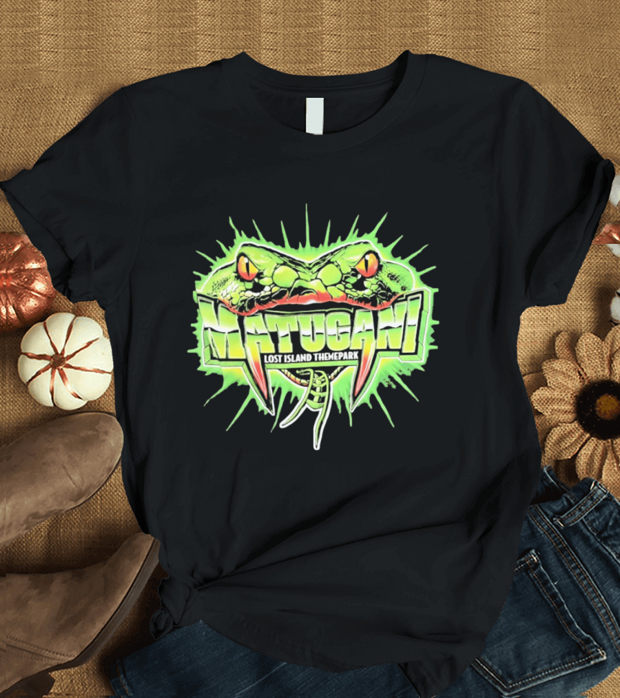 Matugani Snake Roller Lost Island Themepark Adventure T-Shirt