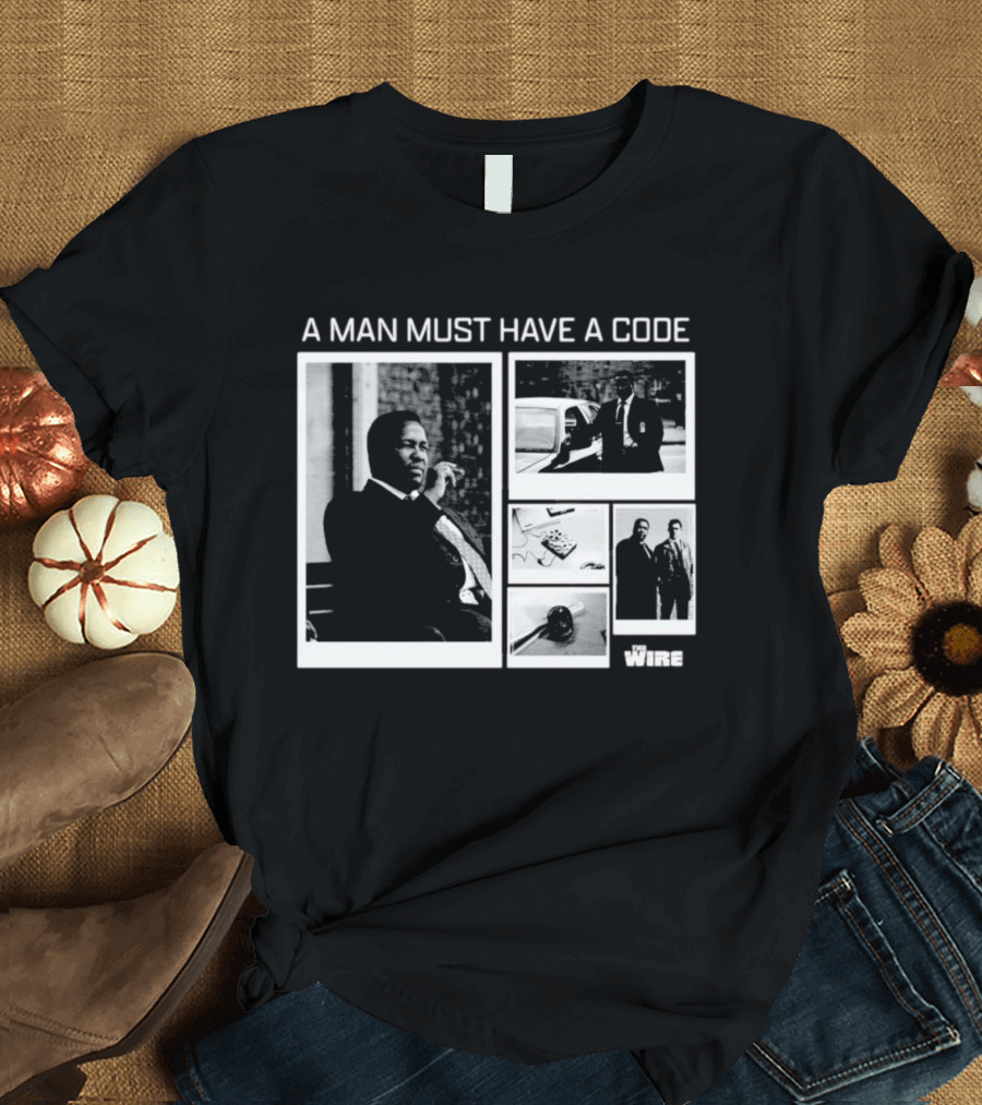 A Man Must Have A Code The Wire Oversized T-Shirt