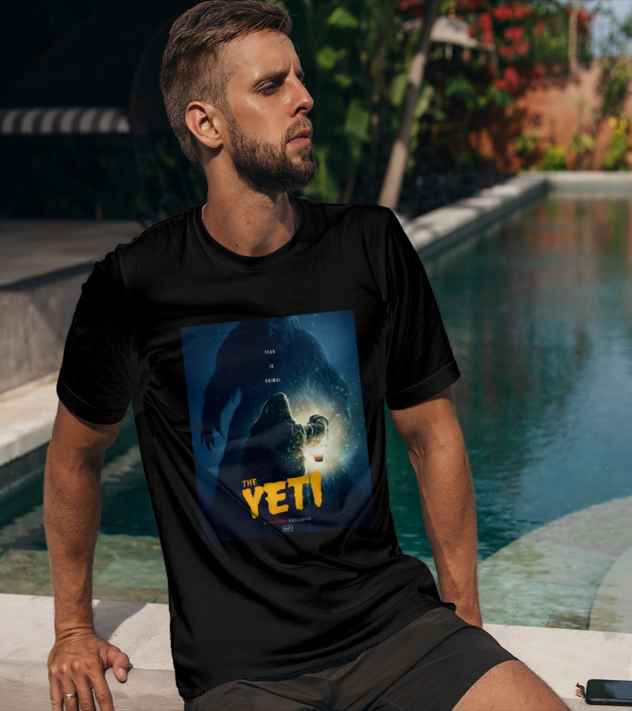 Fear Is Primal The Yeti A Shudder Exclusive AMC Lantern Shadowy Figure T-Shirt